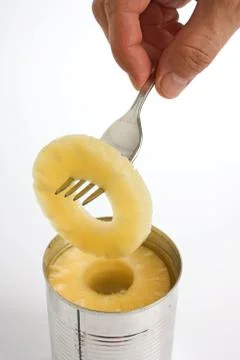 Slice of pineapple Stock Photos