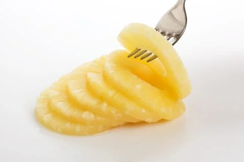 Slice of pineapple Stock Photos