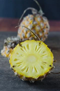 Slice pineapple Stockfoto's