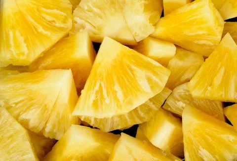 Slice of pineapple Stock Photos
