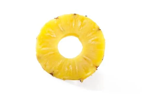 A slice of pineapple Stock Photos