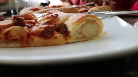 A slice of pizza Stock Footage 92150043