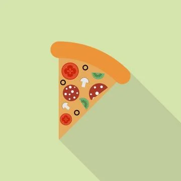 Slice of pizza Stock Illustration