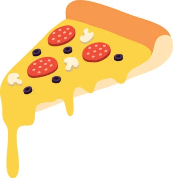 Slice Of Pizza Illustrazione stock