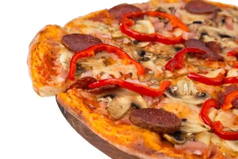 Slice pizza to nominate from big Stock-Fotos