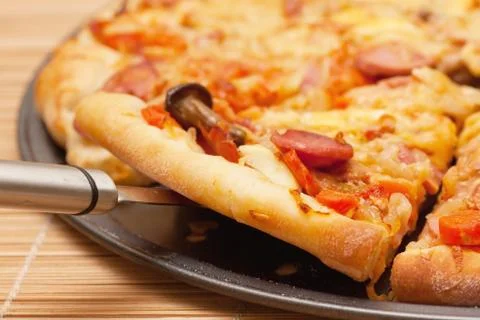 A slice of pizza Stock Photos