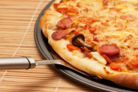 A slice of pizza Stock Photos