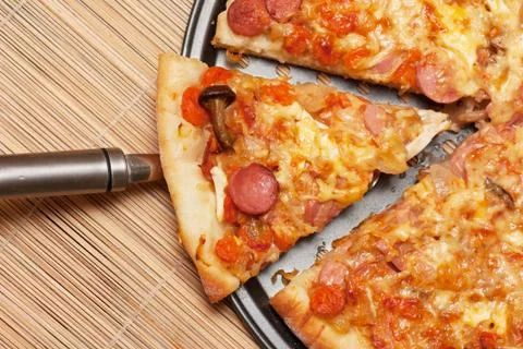 A slice of pizza Foto stock