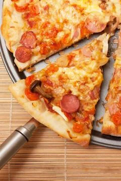 A slice of pizza Stock Photos