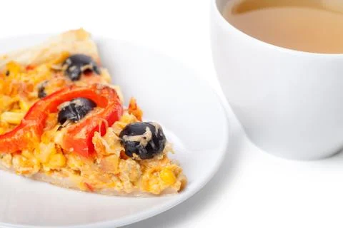 A slice of pizza Stock Photos