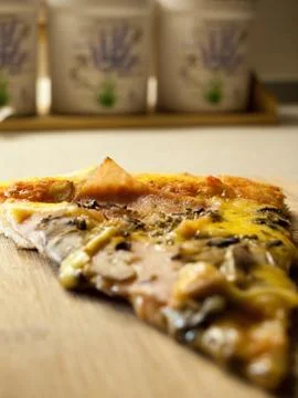 Slice of pizza Stock Photos