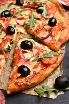 Slice of pizza 스톡 사진