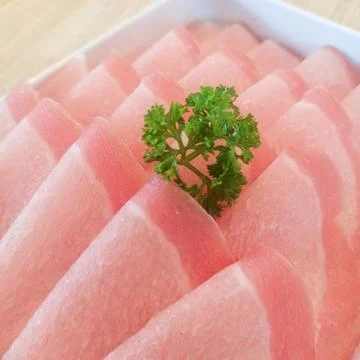 Slice pork Stock Photos