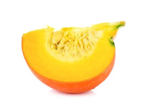 Slice pumpkin isolated Stock Photos