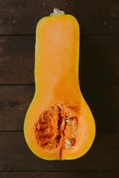 Slice pumpkin Stock Photos