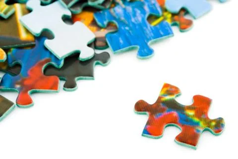 Slice of puzzle Stock Photos