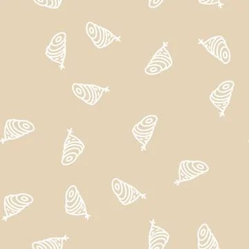 Slice radish line vector seamless pattern 스톡 일러스트