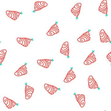 Slice radish vector seamless pattern 스톡 일러스트