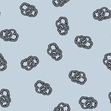 Slice red pepper line seamless pattern Illustrazione stock