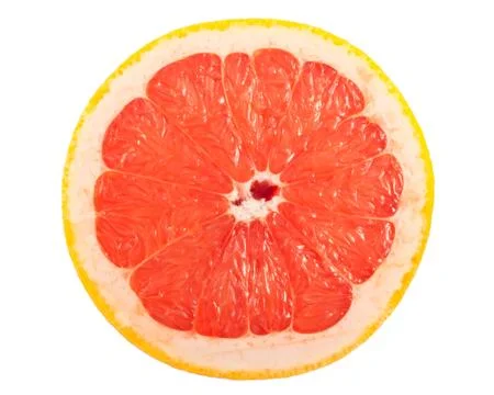 Slice of ripe grapefruit Stock Photos
