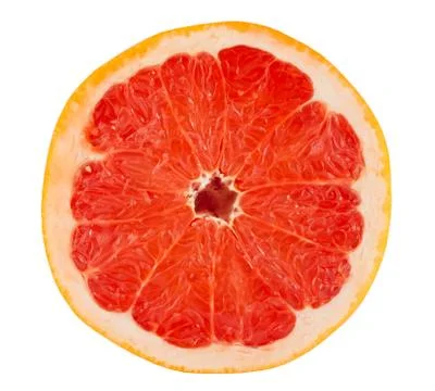 Slice of ripe grapefruit Stock Photos