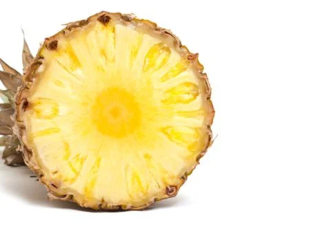 Slice ripe pineapple fruit Stock Photos