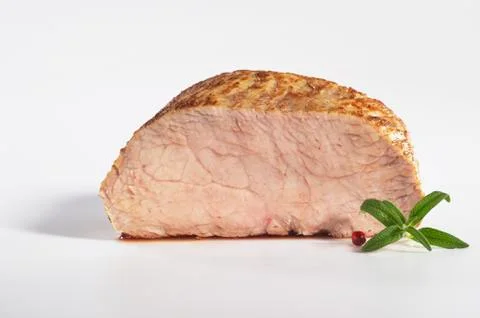 A slice of roasted veal Stock Photos