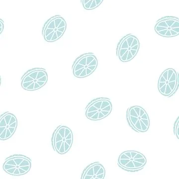 Slice round orange glyph seamless pattern 스톡 일러스트
