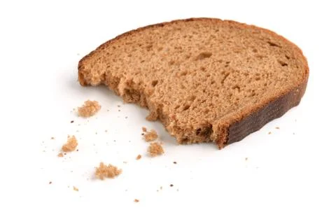 Slice of rye bread Stock Photos