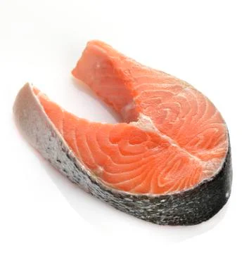 Slice of salmon Stock Photos