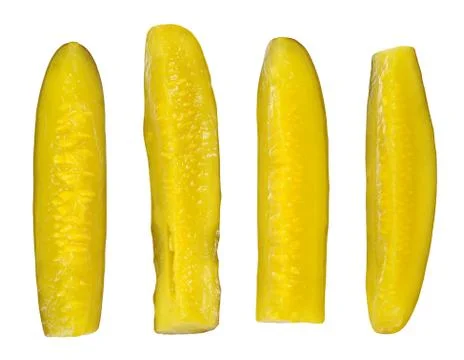 Slice salt pickle Stock Photos