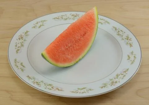 Slice of seedless watermelon Foto stock
