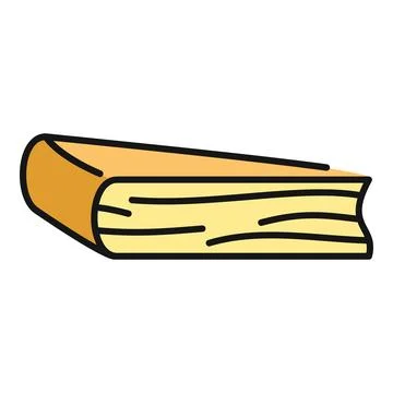 Slice of soft cheese with an edible rind Stock Illustration