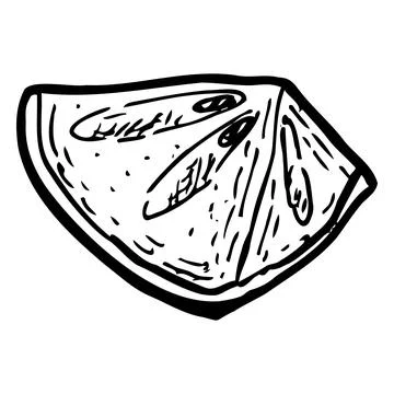 Slice of star apple caimito vector illustration isolated on a white backgroun Stock Illustration