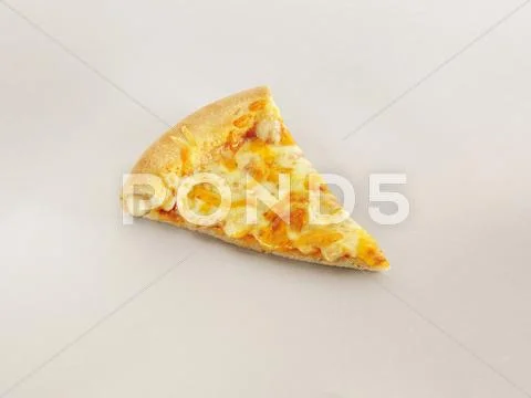 A slice of stuffed crust cheese pizza Stock Photos