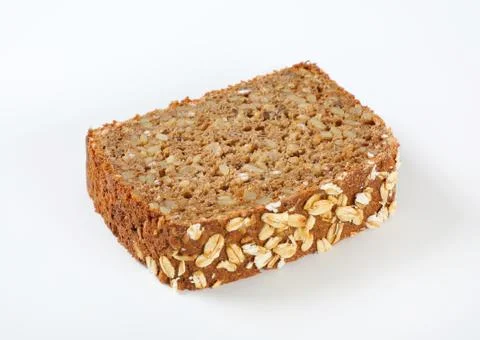 Slice of sunflower bread Stock Photos