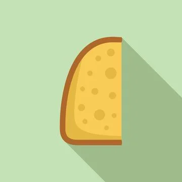 Slice of toast bread with butter spreading on it Illustrazione stock