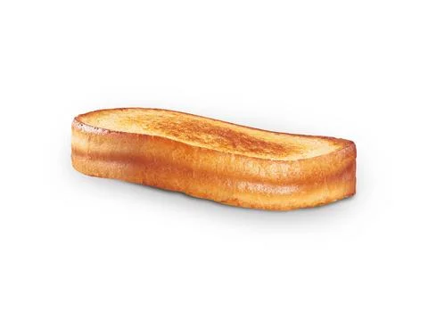 Slice of toasted white bread Stock Photos