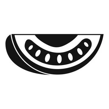 Slice tomato icon, simple style Stock Illustration
