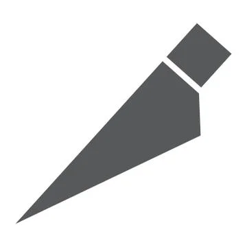 Slice tool glyph icon, tools and design, cut sign Stock Illustration