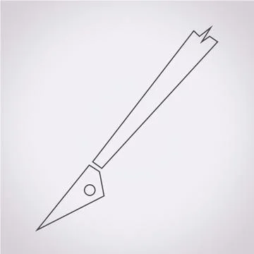 Slice Tool Icon Stock Illustration