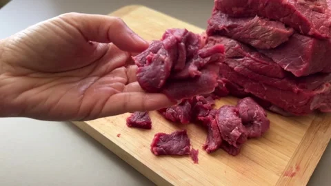 Slice of Top Round Roast Beef Stock Footage 278836594