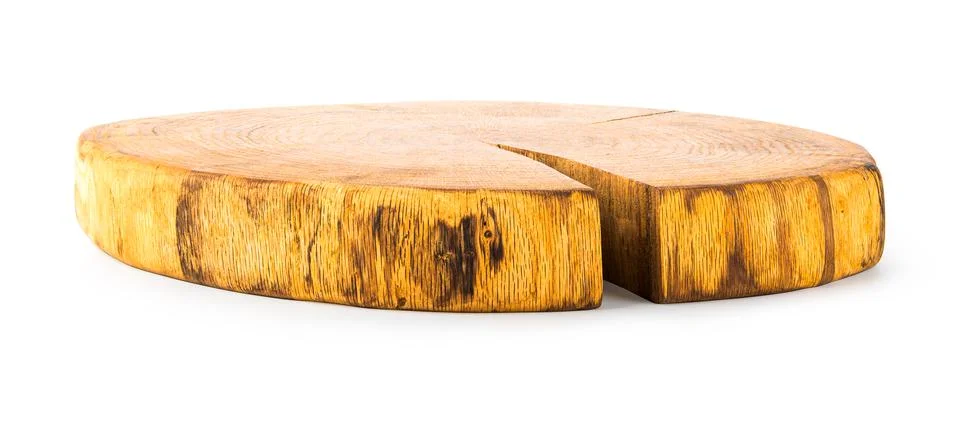 Slice of tree trunk Stock Photos