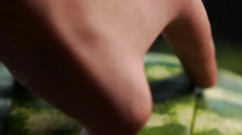 Slice of water-melon on black background Stock Footage 68416068