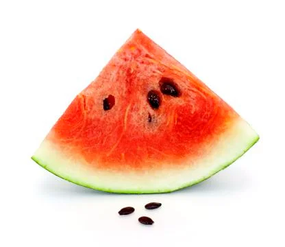 Slice of water-melon on a white background Stock Photos