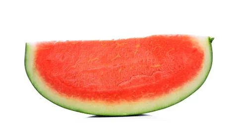 Slice of water melon on a white background Stock Photos