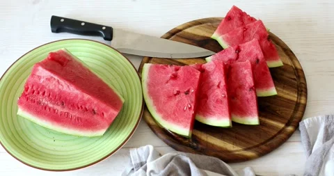 A slice of watermelon. Stock Footage 249225923