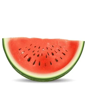Slice of watermelon Stock Illustration