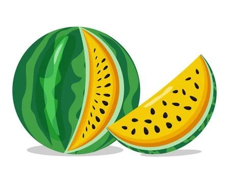 Slice of watermelon Stock Illustration