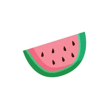 Slice of watermelon Stock Illustration